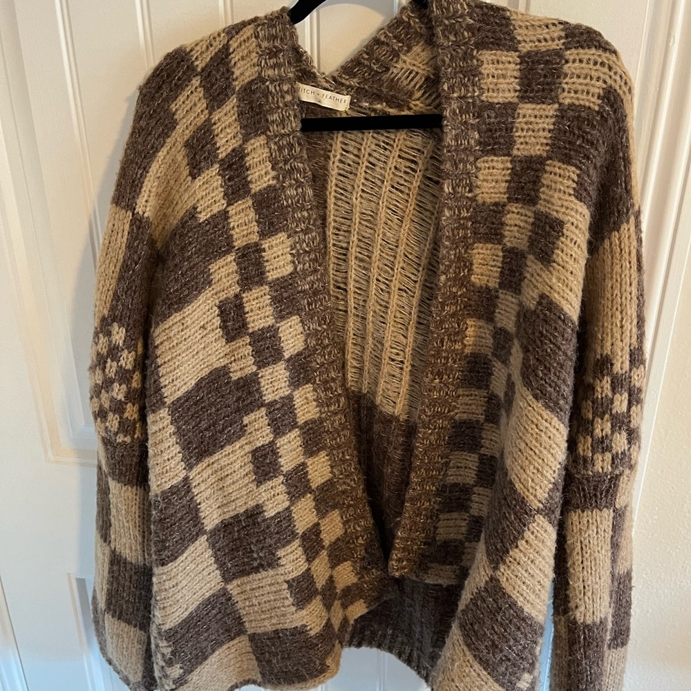 Checkered Cardigan